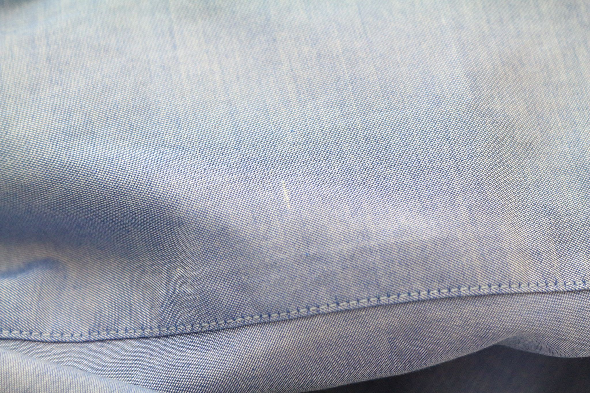 Scotch & Soda S Blue Slim Fit Melange Cotton Button Up Shirt 74561 Size US S / EU 44-46 / 1 - 8 Thumbnail