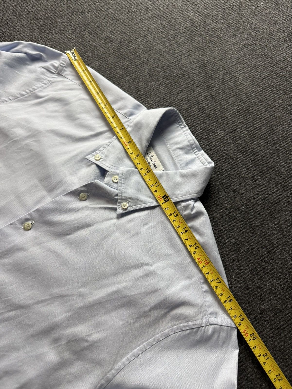 Strenstroms Luxury 00s Stenstroms Blue Twofold Cotton Button Down Shirt Size US M / EU 48-50 / 2 - 15 Thumbnail