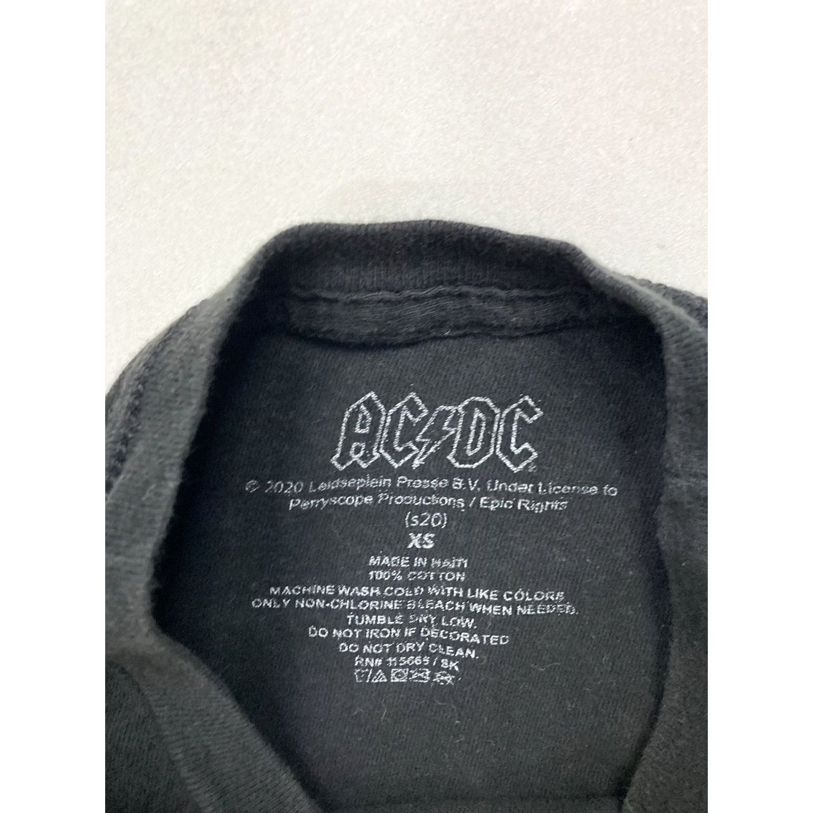 Bell AC/DC Hells Bells Graphic T-shirt Women XS Black Shirt | Music Rock Casual Short Sleeve Crew Neck Pullover着 Size XS / US 0-2 / IT 36-38 - 5 Thumbnail