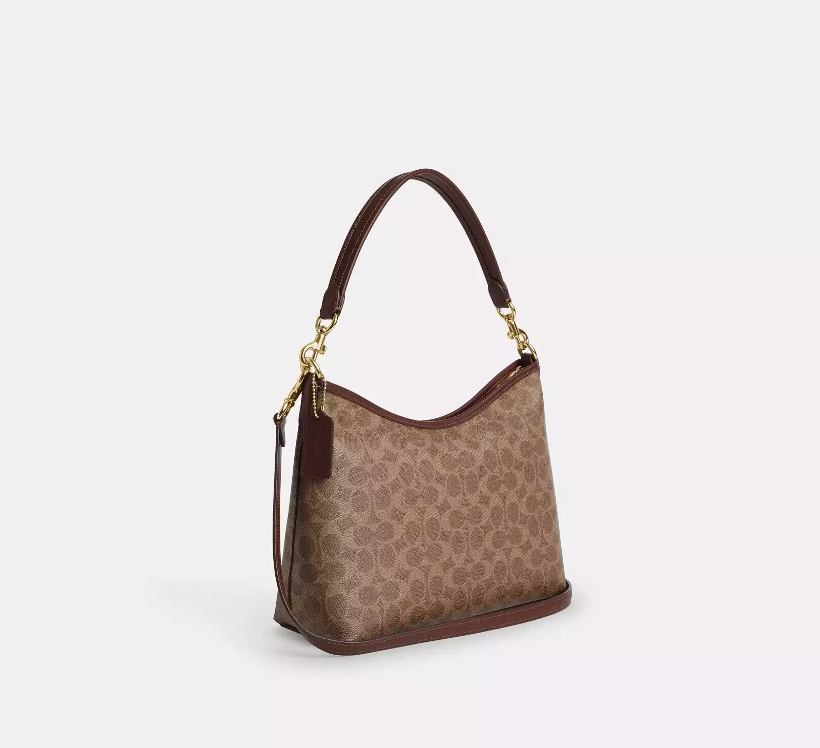 Coach Laurel Shoulder Bag In Signature Canvas CV975 Size ONE SIZE - 11 Thumbnail