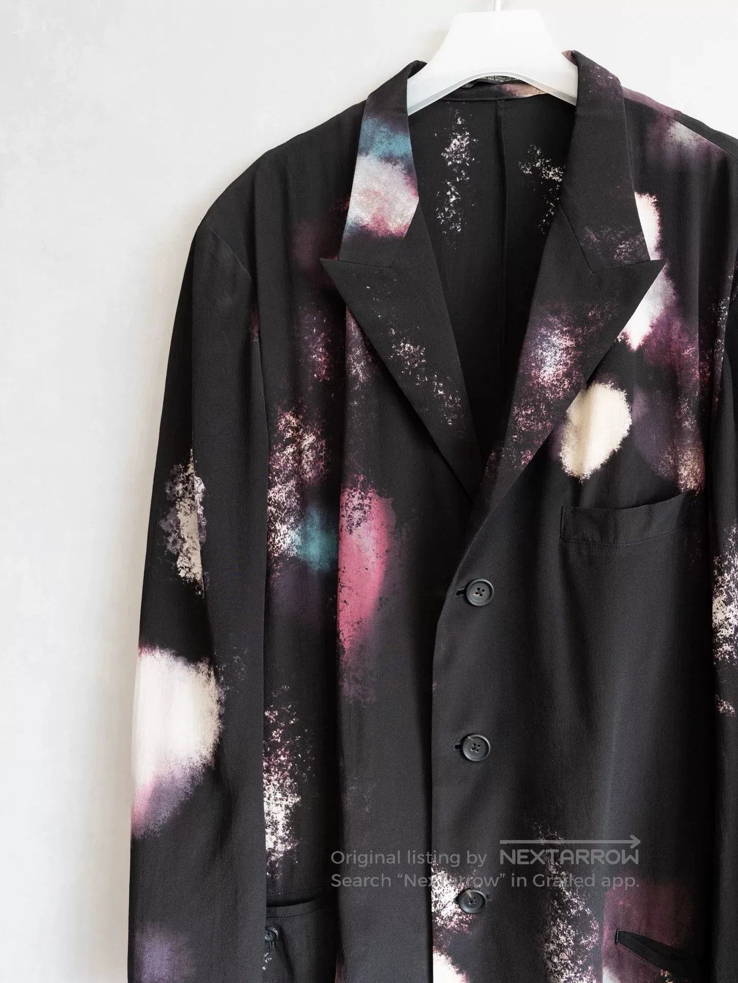 Yohji Yamamoto Yohji Yamamoto Silk Jacket with Unique Print. Size M / US 6-8 / IT 42-44 - 7 Thumbnail