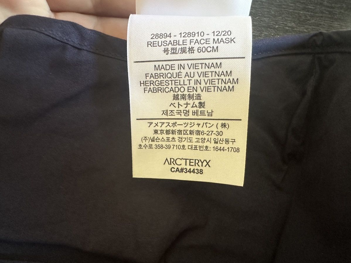Arc'teryx Arc’teryx Reusable Face Mask Size ONE SIZE - 5 Thumbnail