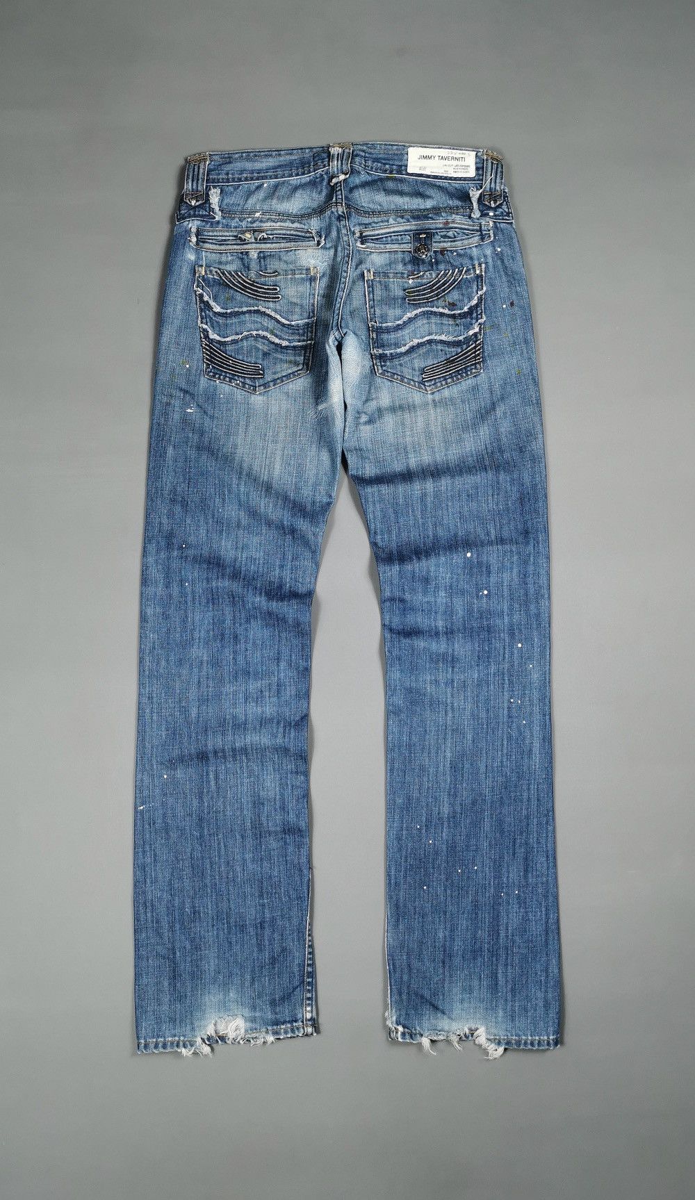 Ben Taverniti Unravel Project Jimmy Taverniti Anti Exposure Paint Dots Denim Jeans Size US 32 / EU 48 - 6 Thumbnail