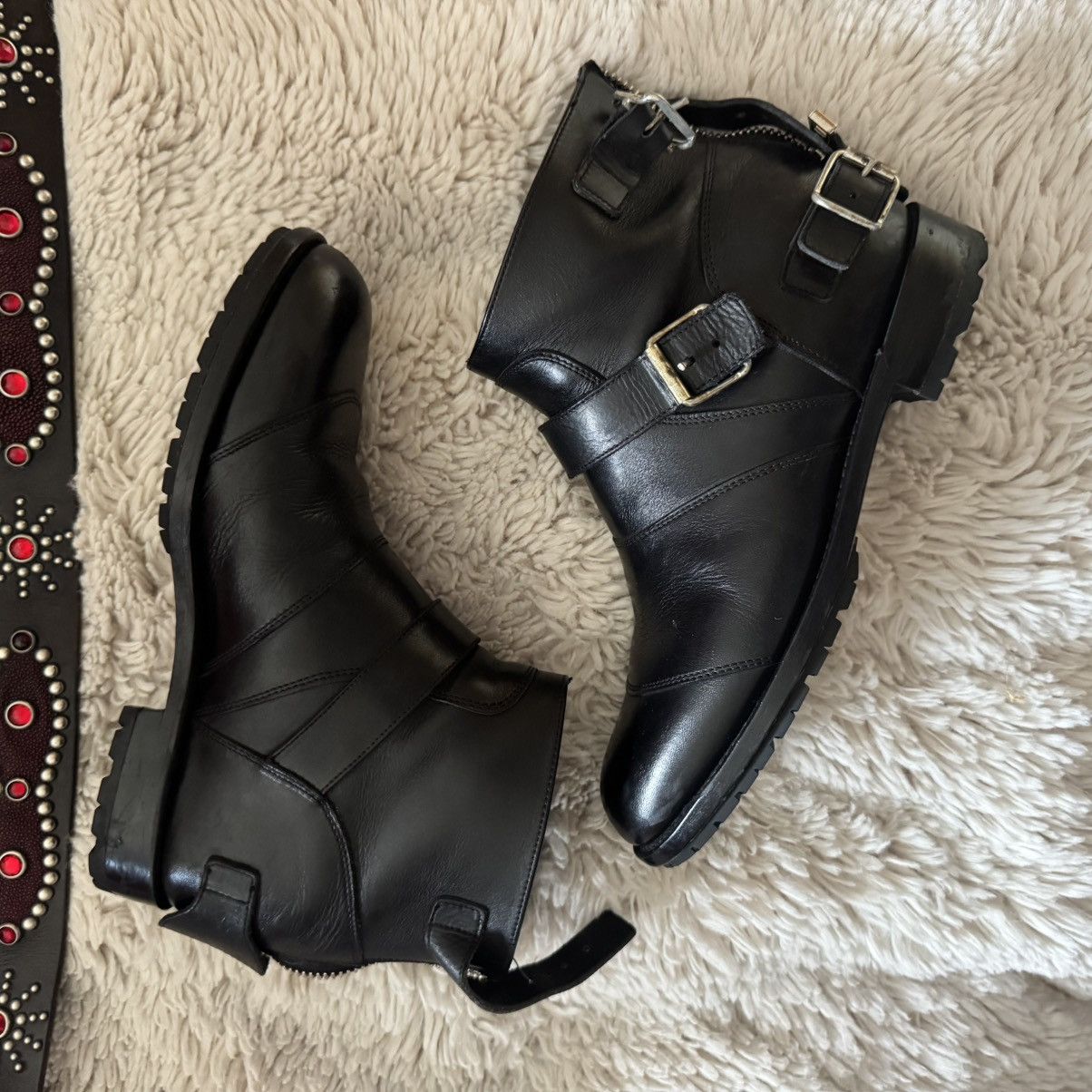 Balmain Balmain 2011 back lace leather engineer boot Size US 8 / EU 41 - 1 Thumbnail