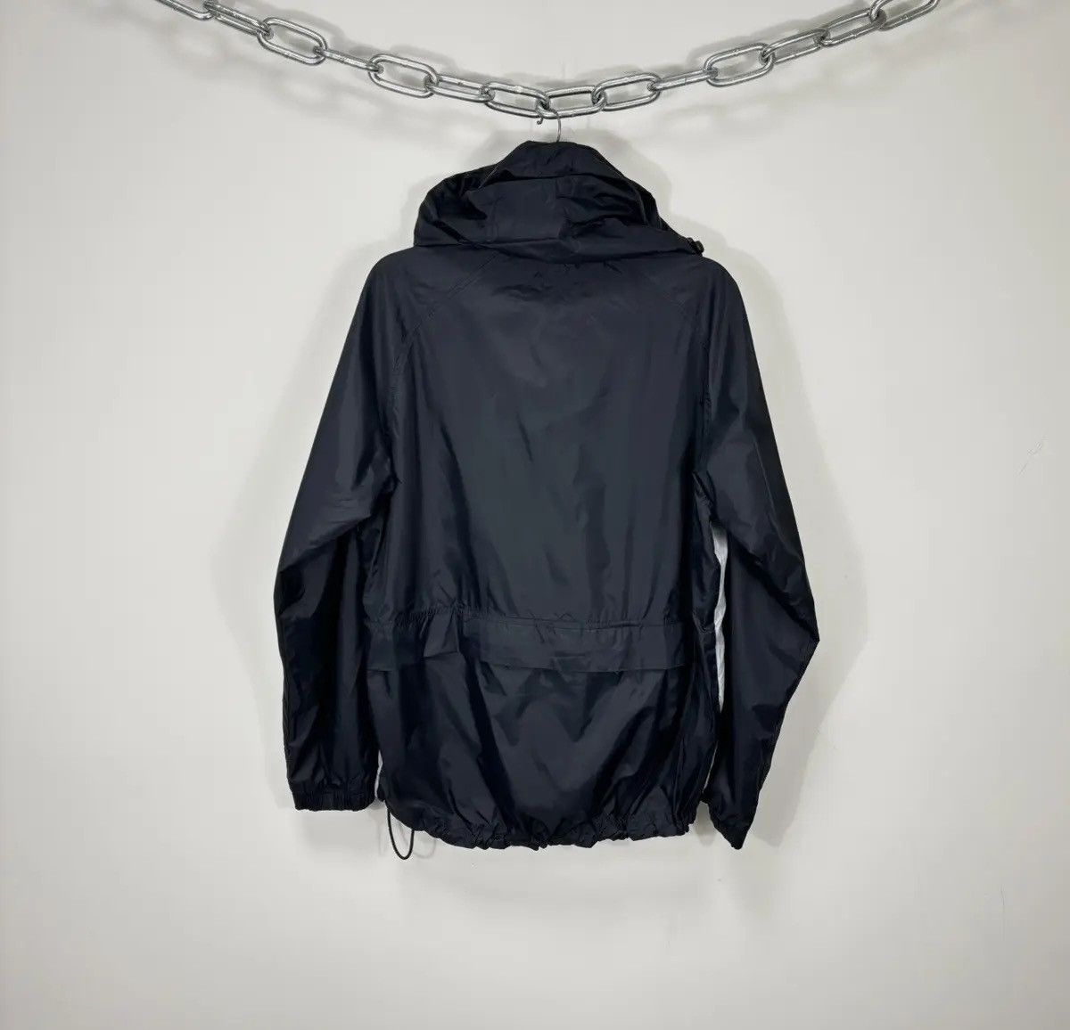 Nike × Vintage Vintage Nike Y2K Swoosh Drill Hype Retro Hooded Nylon Jacket Size US M / EU 48-50 / 2 - 3 Thumbnail