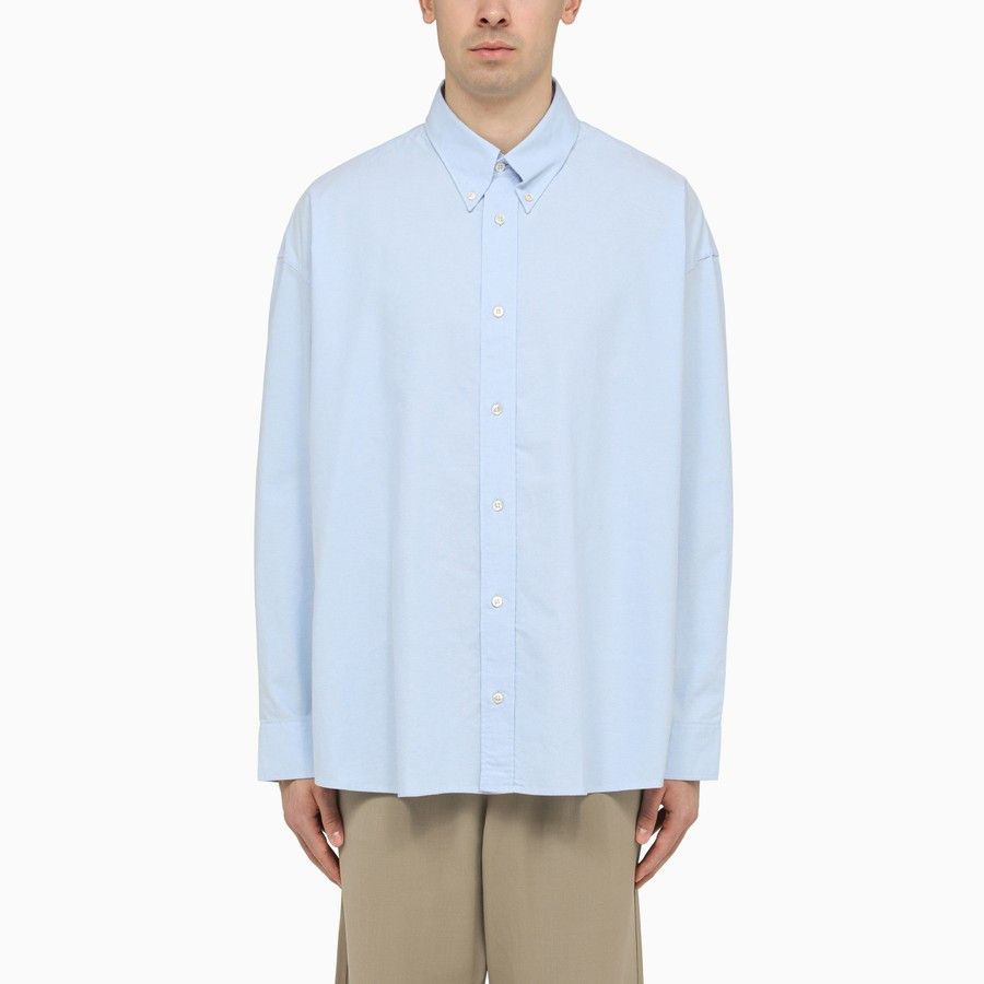 Studio Nicholson o1d2blof0724 Cotton Button Shirt in Light Blue Size US S / EU 44-46 / 1 - 1 Thumbnail