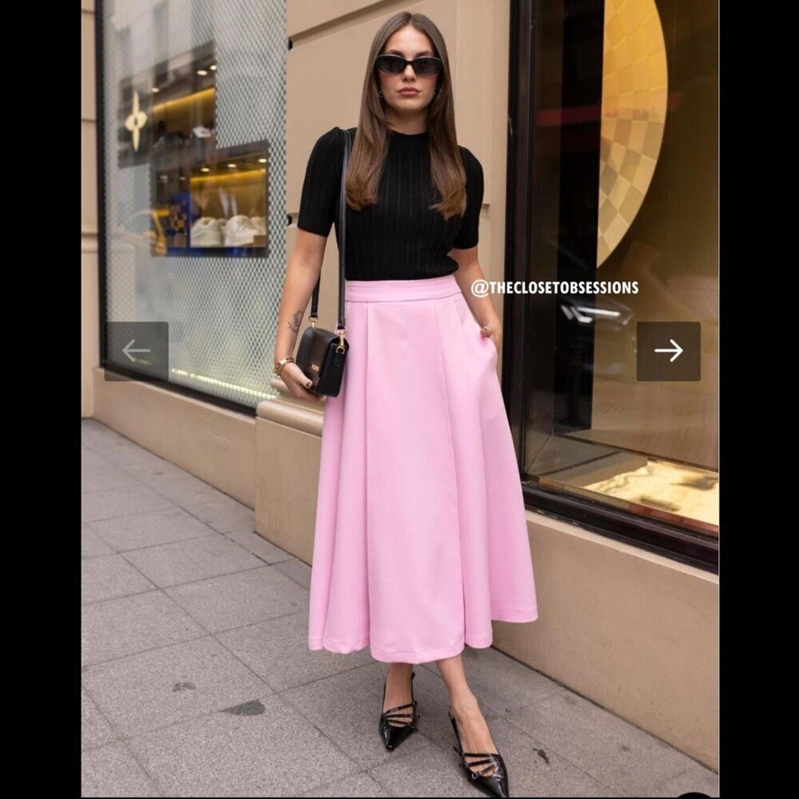Zara ZARA A-Line Midi Skirt NWT LAST ONE!!! Size 29" - 9 Thumbnail
