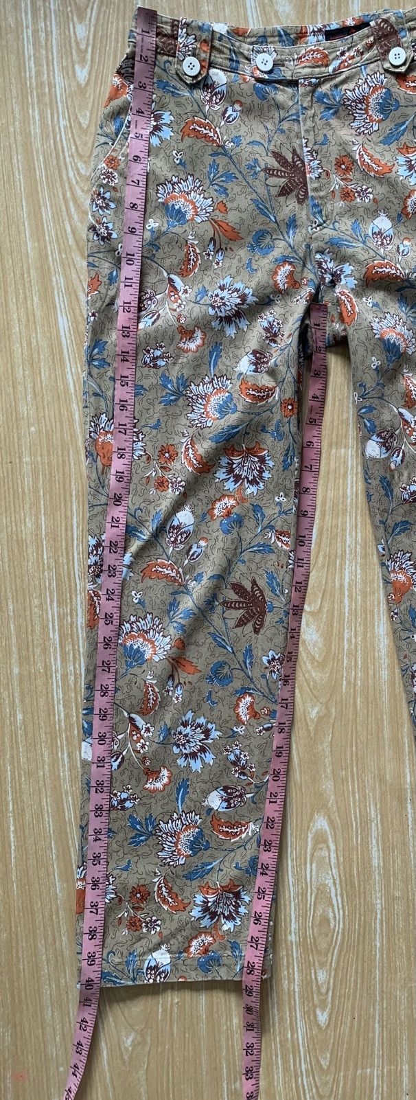 Designer × Hiroko Koshino Homme × Japanese Brand 🔥 Hiroko Koshino Floral Full print Pants Size 26" / US 2 / IT 38 - 23 Thumbnail