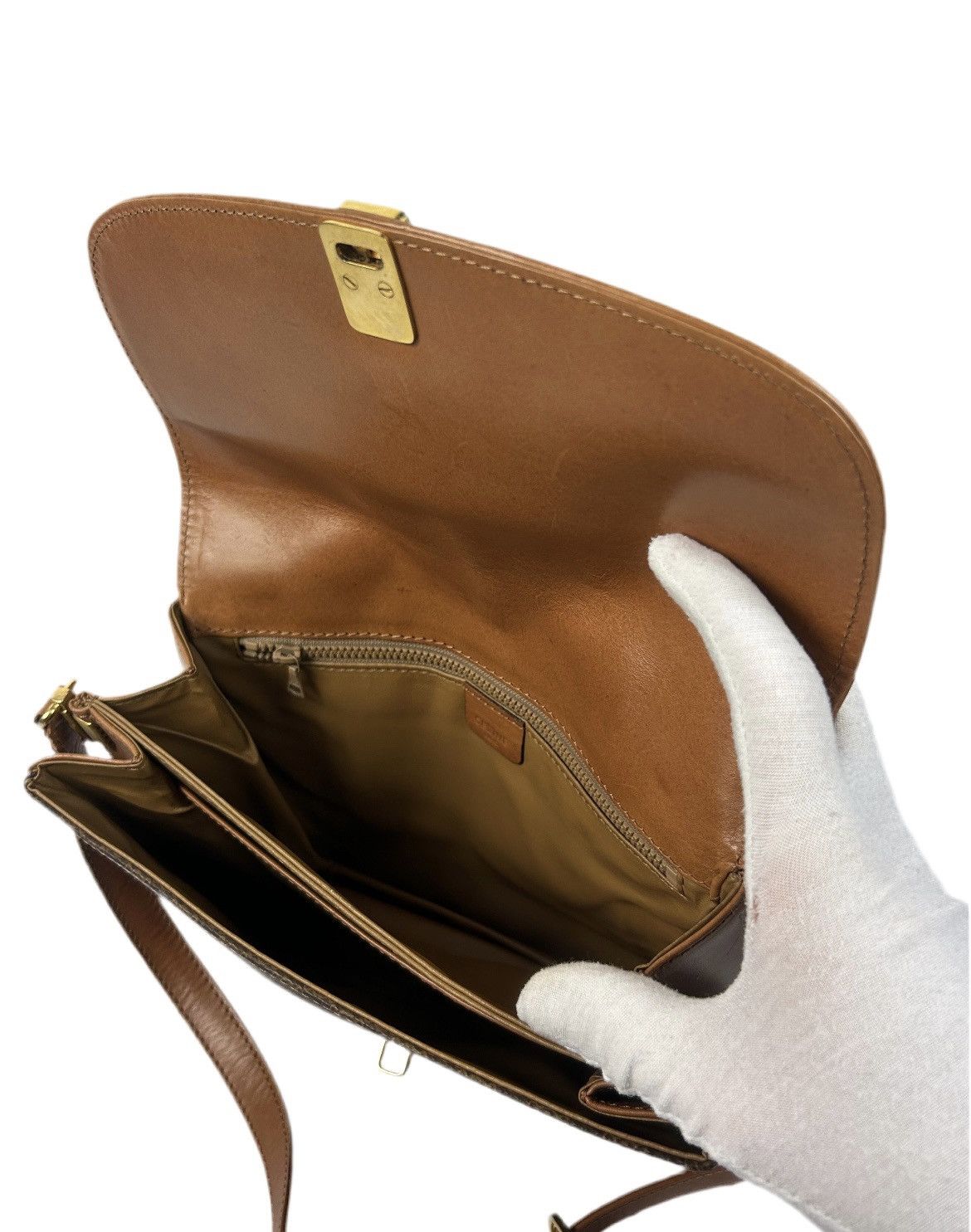 Celine Celine Macadam Leather Crossbody Bag Size ONE SIZE - 3 Thumbnail