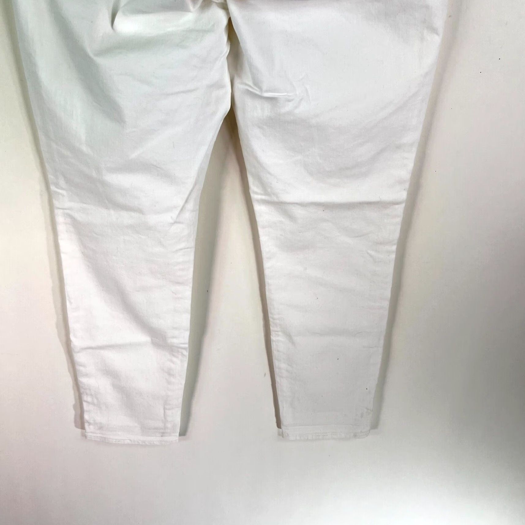 Loft LOFT Jeans Main Selling Point: Curvy Skinny Crop Denim - White - Size 12 (Waist 36" Inseam 30") - 90s Boho Loft Marisa - Womens Size 34" / US 12 / IT 48 - 6 Thumbnail