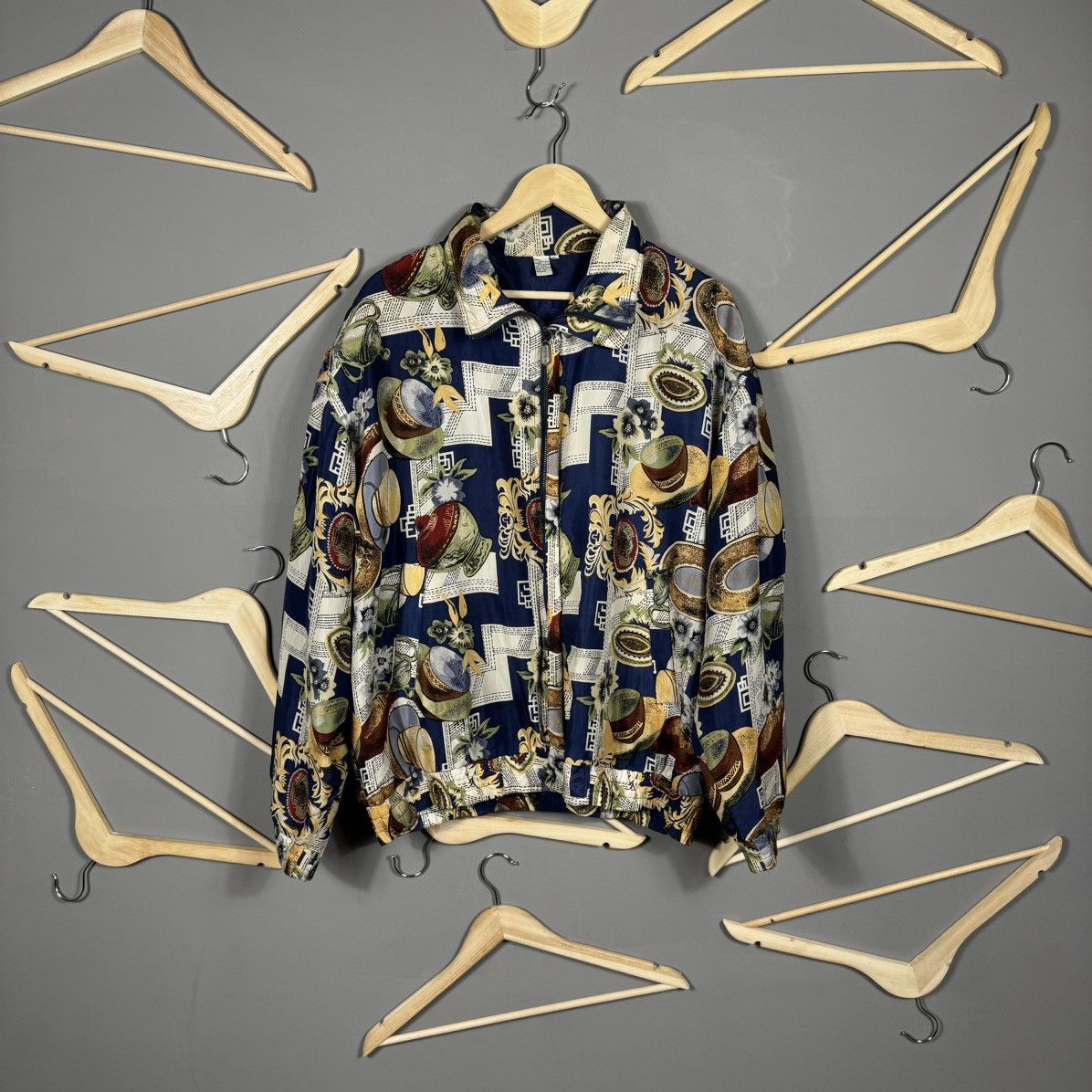 Vintage Vintage FUDA International 90s Silk Bomber Size US XL / EU 56 / 4 - 1 Thumbnail
