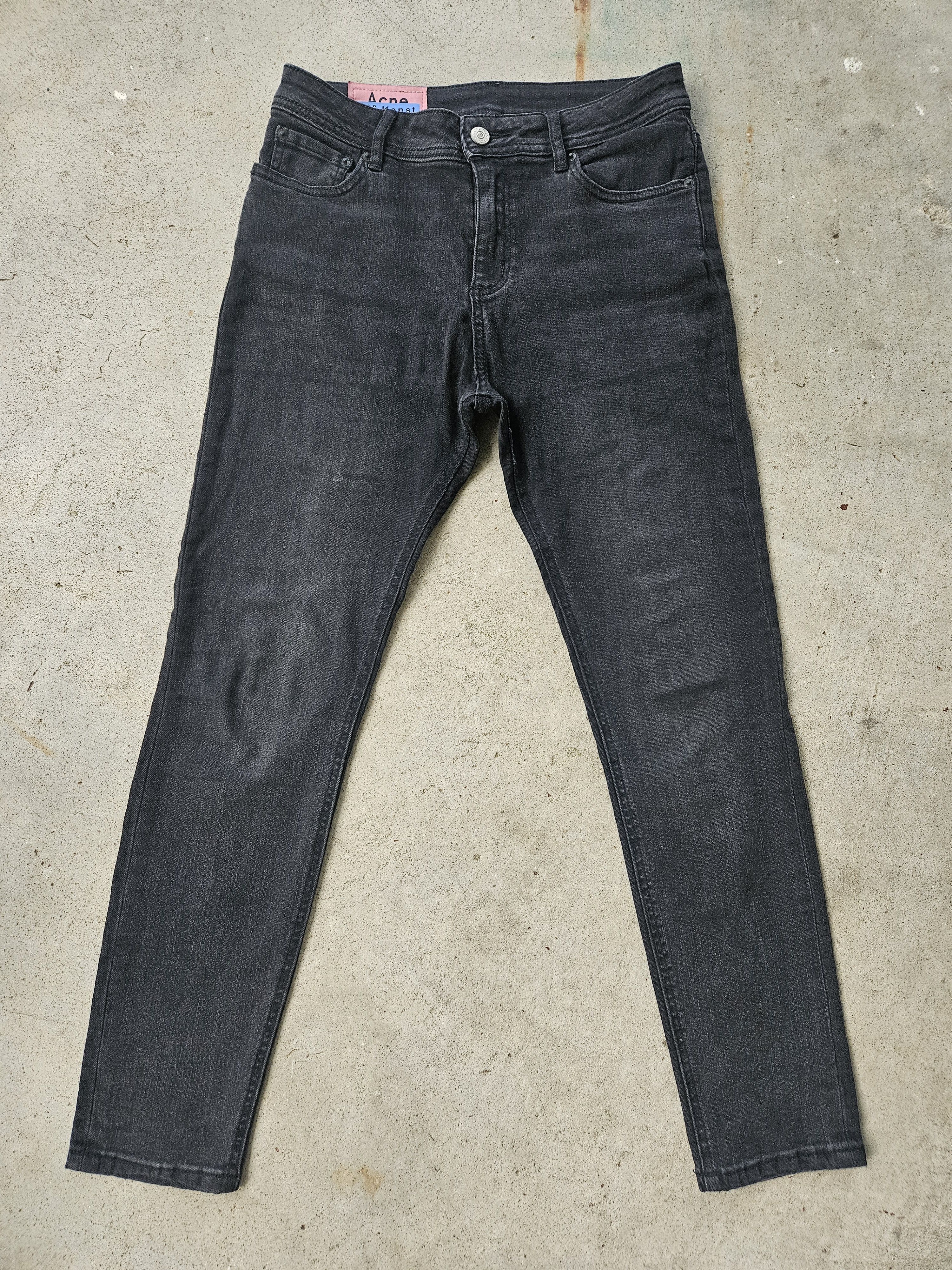 Acne Studios Blå Konst Climb Dark Blue Black Denim Jeans Size US 28 / EU 44 - 1 Thumbnail