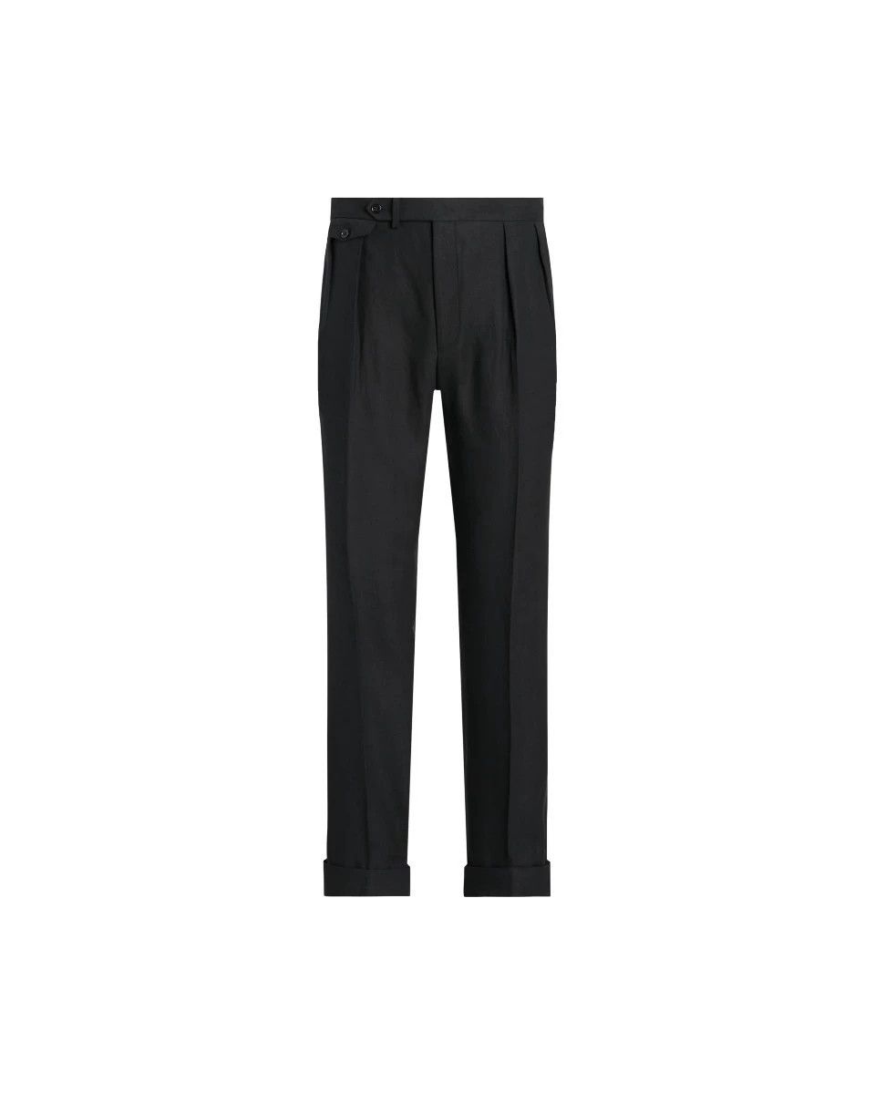 Ralph Lauren RALPH LAUREN Purple Label 100% Linen Naples Pleated Trousers Size US 34 / EU 50 - 4 Thumbnail