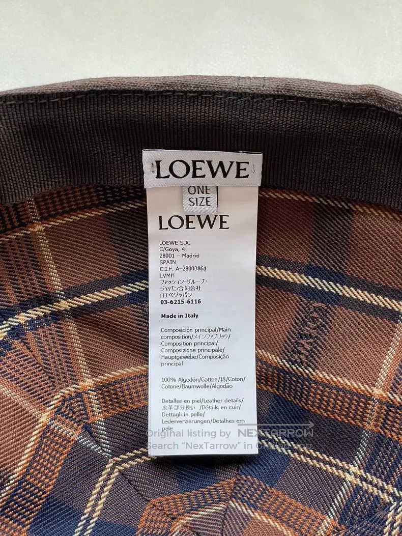 Loewe Embroidered Logo Cotton Baseball Cap