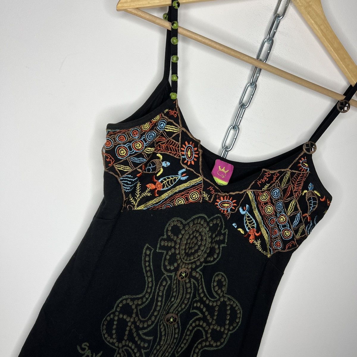 Japanese Brand × Vintage save the queen mesh tank top gaultier style made in italy Size M / US 6-8 / IT 42-44 - 3 Thumbnail
