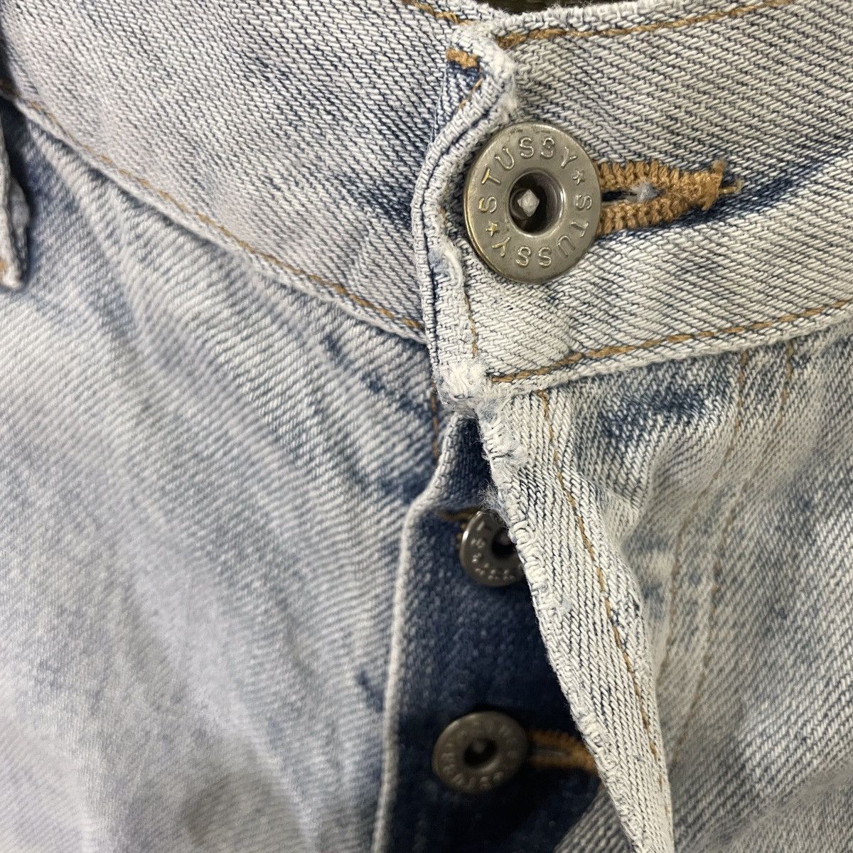 Stussy Vintage Stussy.dm Distressed Denim Size US 30 / EU 46 - 5 Thumbnail