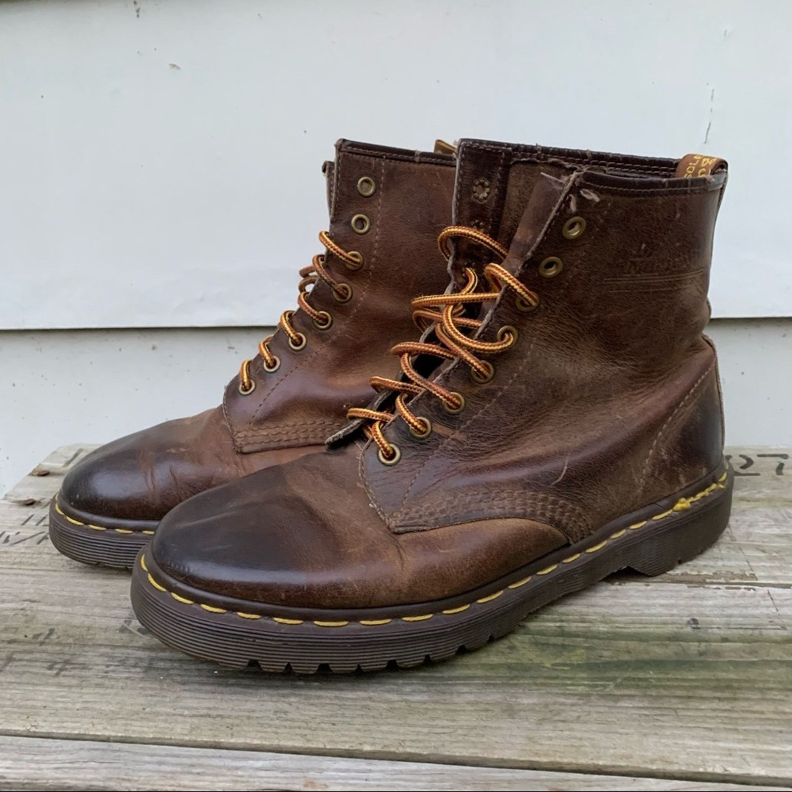 Dr. Martens Doc Dr Martens 1460 lace up boot brown Made in England UK8 Size US 10 / IT 40 - 7 Thumbnail