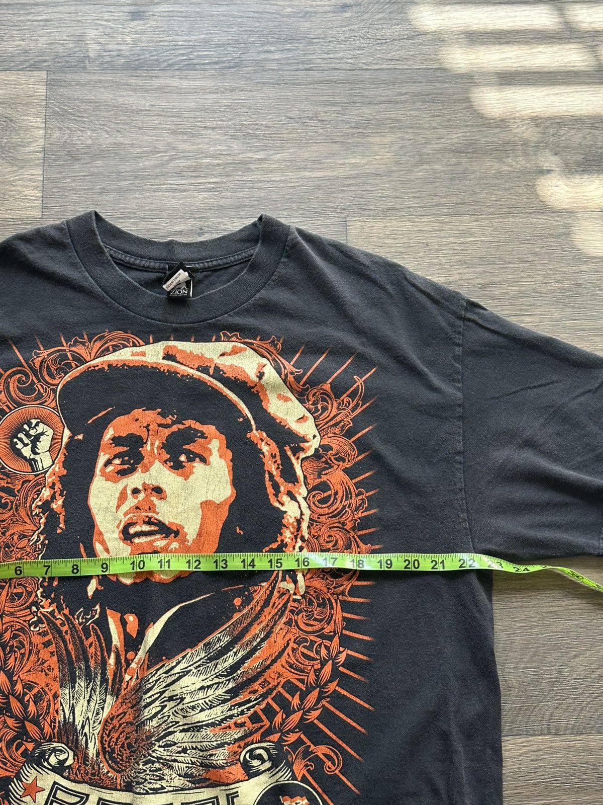 Vintage Vintage Black Bob Marley Rebel Tee Size US L / EU 52-54 / 3 - 4 Thumbnail