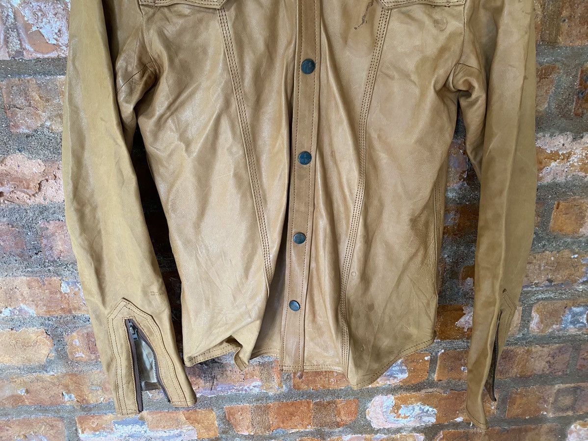 Isamu Katayama Backlash 2000s Wrangler X Men Bigi leather Sheepskin button up Size US M / EU 48-50 / 2 - 4 Thumbnail