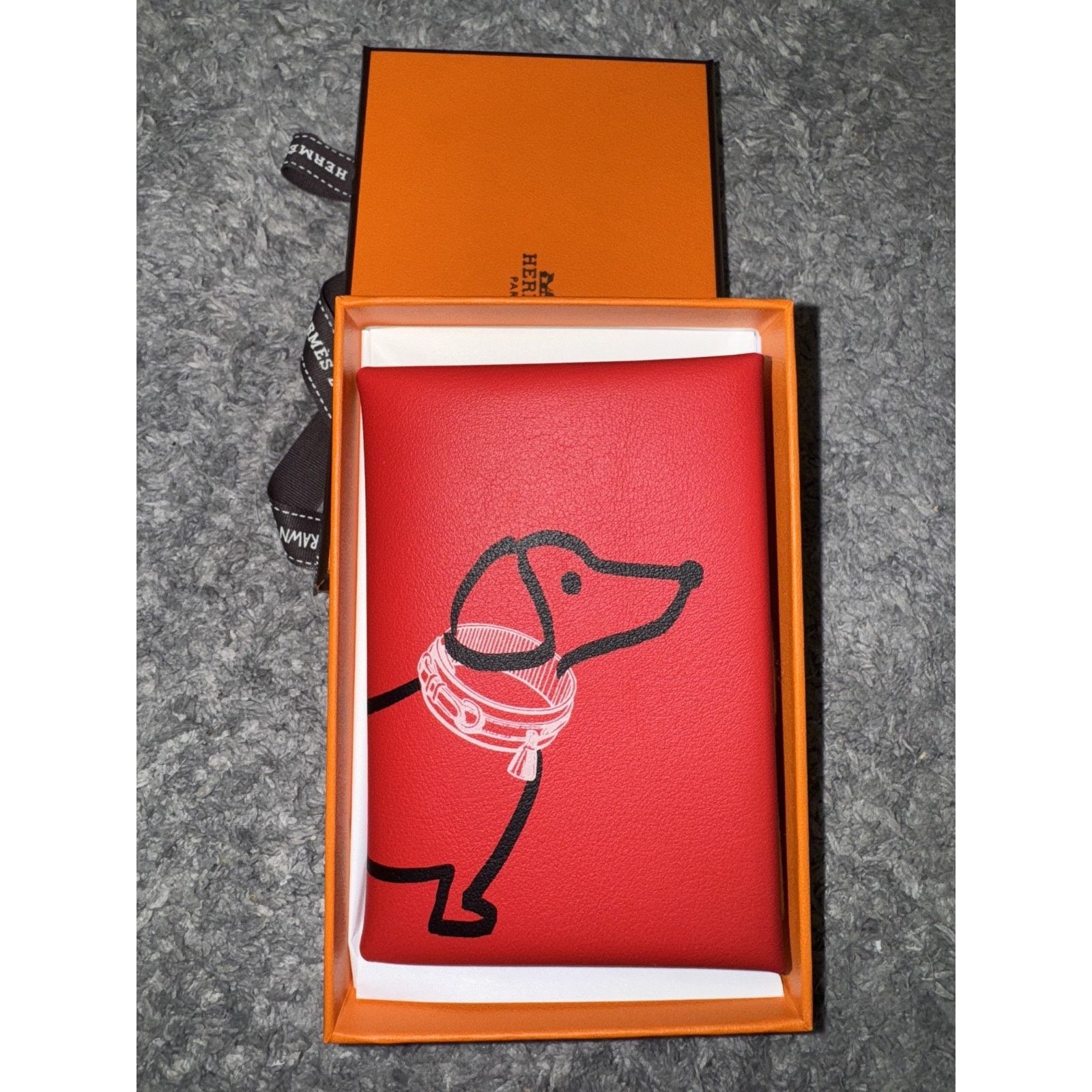 Hermes Hermes Wallet Dachshund Dog Rouge De Coeur Red Card Holder Size ONE SIZE - 2 Thumbnail