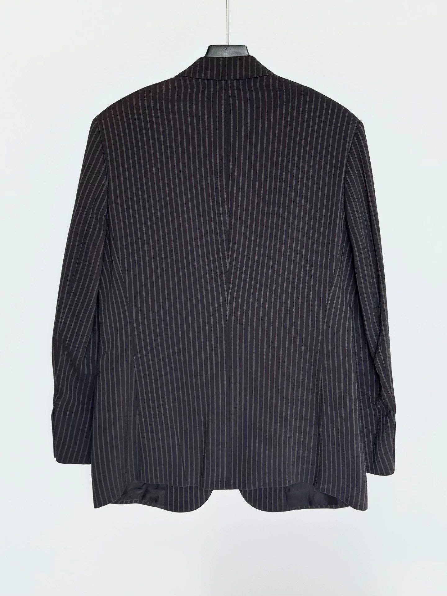Giorgio Armani Giorgio Armani Brushed Silk Stripe Blazer 50 Size 50S - 4 Thumbnail
