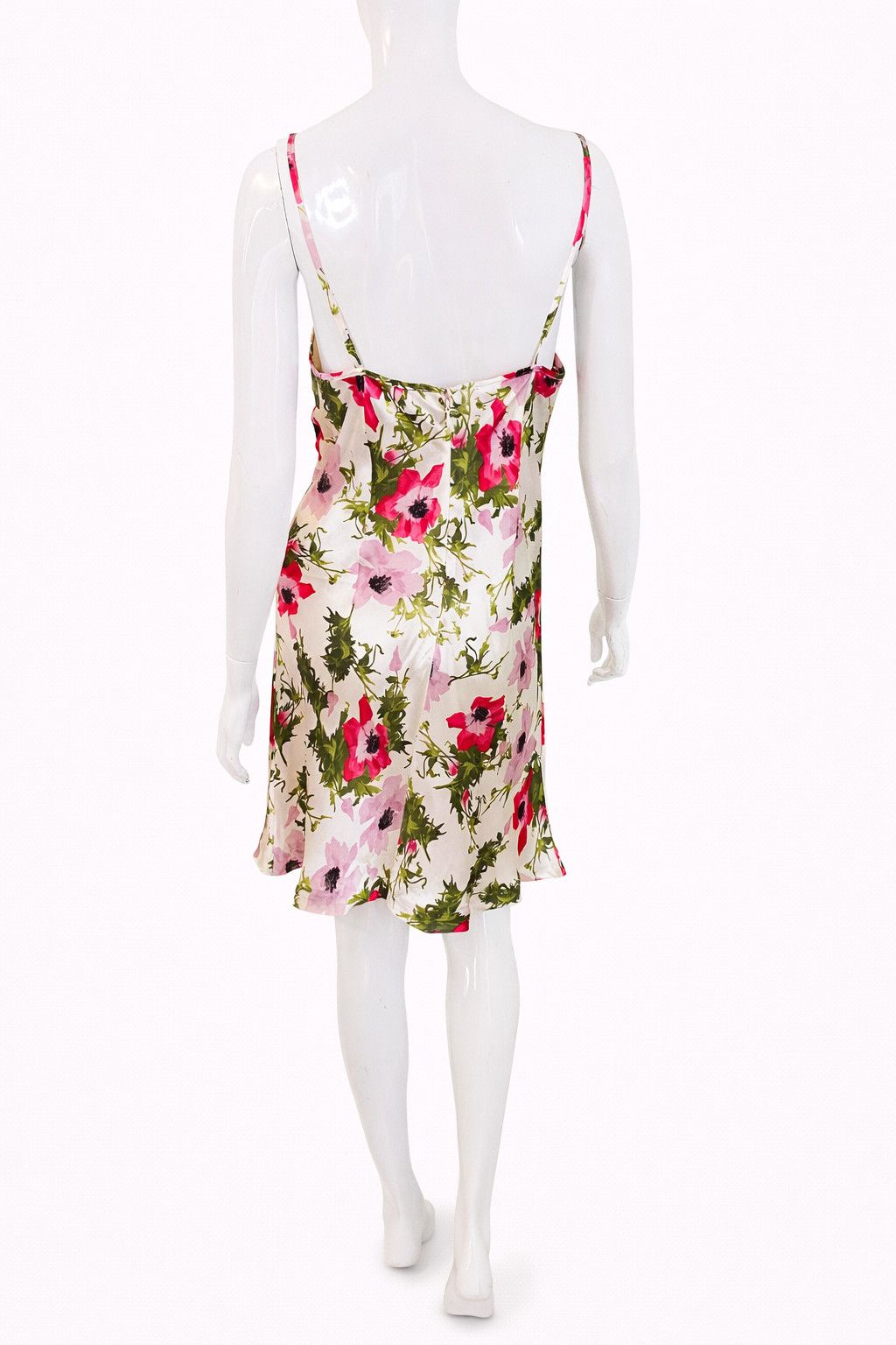 John Galliano John Galliano Silk Slip Floral Poppy Designer Dress Size M / US 6-8 / IT 42-44 - 6 Thumbnail