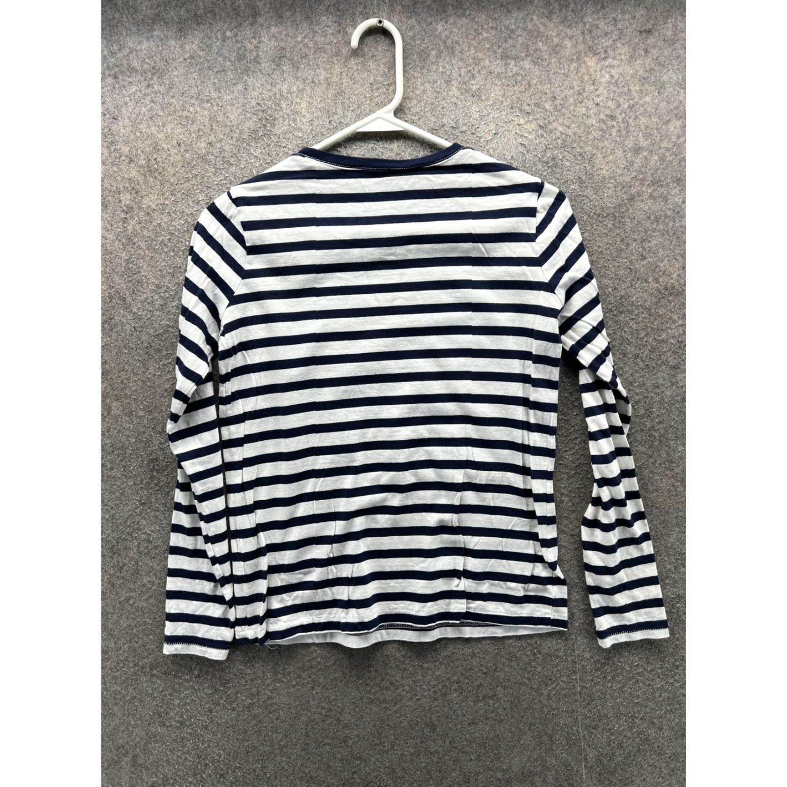 Madewell Madewell Shirt Womens XS Blue Stripe Nautical Crew Neck Long Sleeve Jersey Top Size XS / US 0-2 / IT 36-38 - 7 Thumbnail