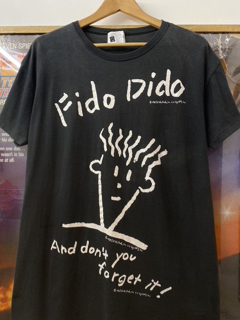 Vintage 1985 Vintage Fido Dido UFS Promo Graphic T Shirt Size US L / EU 52-54 / 3 - 3 Thumbnail