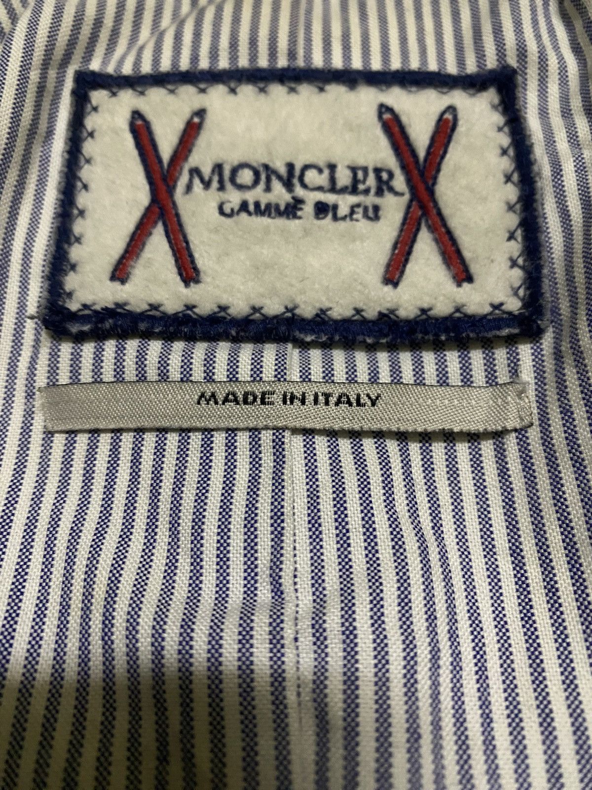 Moncler Moncler Gamme Bleu Wool Down Double Pocket Blazer Jacket Size US M / EU 48-50 / 2 - 10 Thumbnail