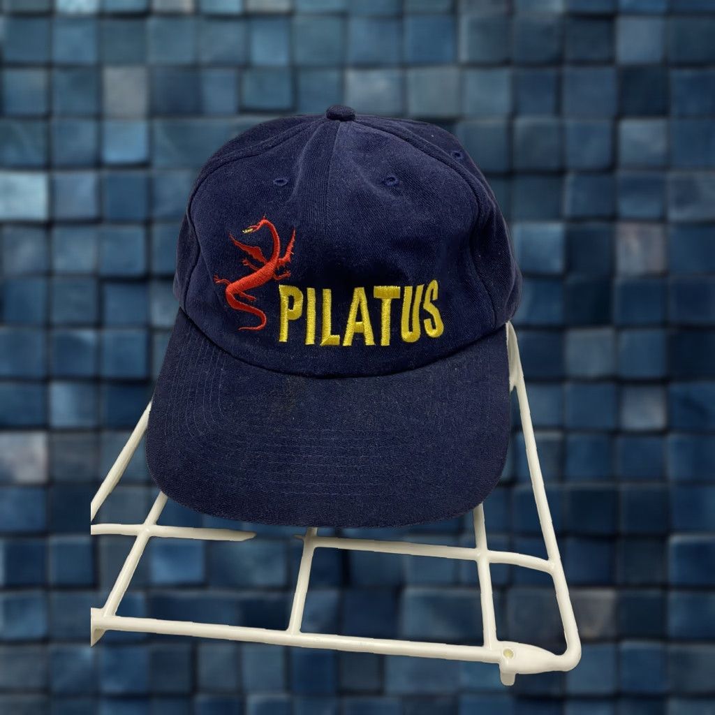 Vintage Pilatus Globus Hat Dark Blue Adjustable Strap Baseball Cap Men Adjustable Volume: Not provided Size ONE SIZE - 1 Thumbnail