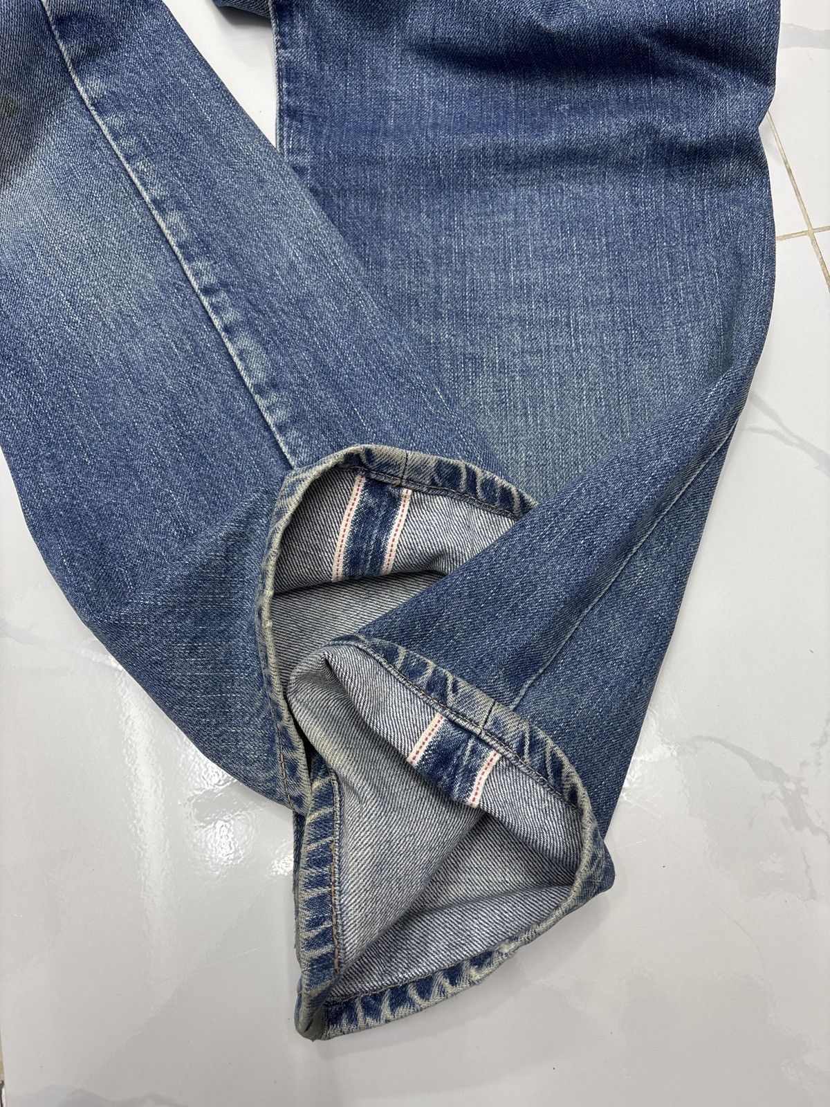 Levi's Vintage Levi’s Big E Lot 701 XX Buckle Belt Selvedge Jeans Size US 32 / EU 48 - 9 Thumbnail