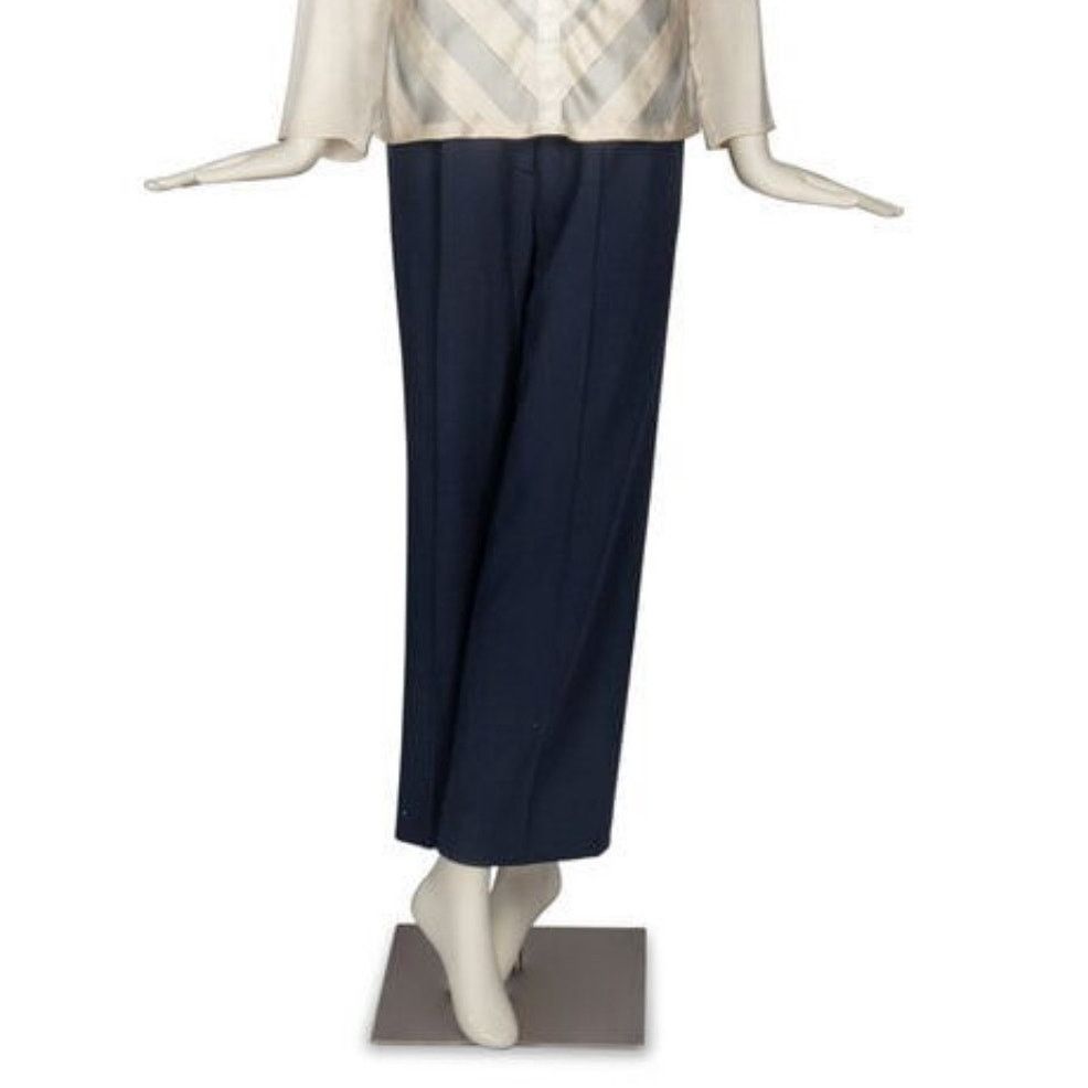 Chanel Vintage Chanel Wide Leg Wool Pants - Size US8, FR40 Size 28" / US 6 / IT 42 - 4 Thumbnail