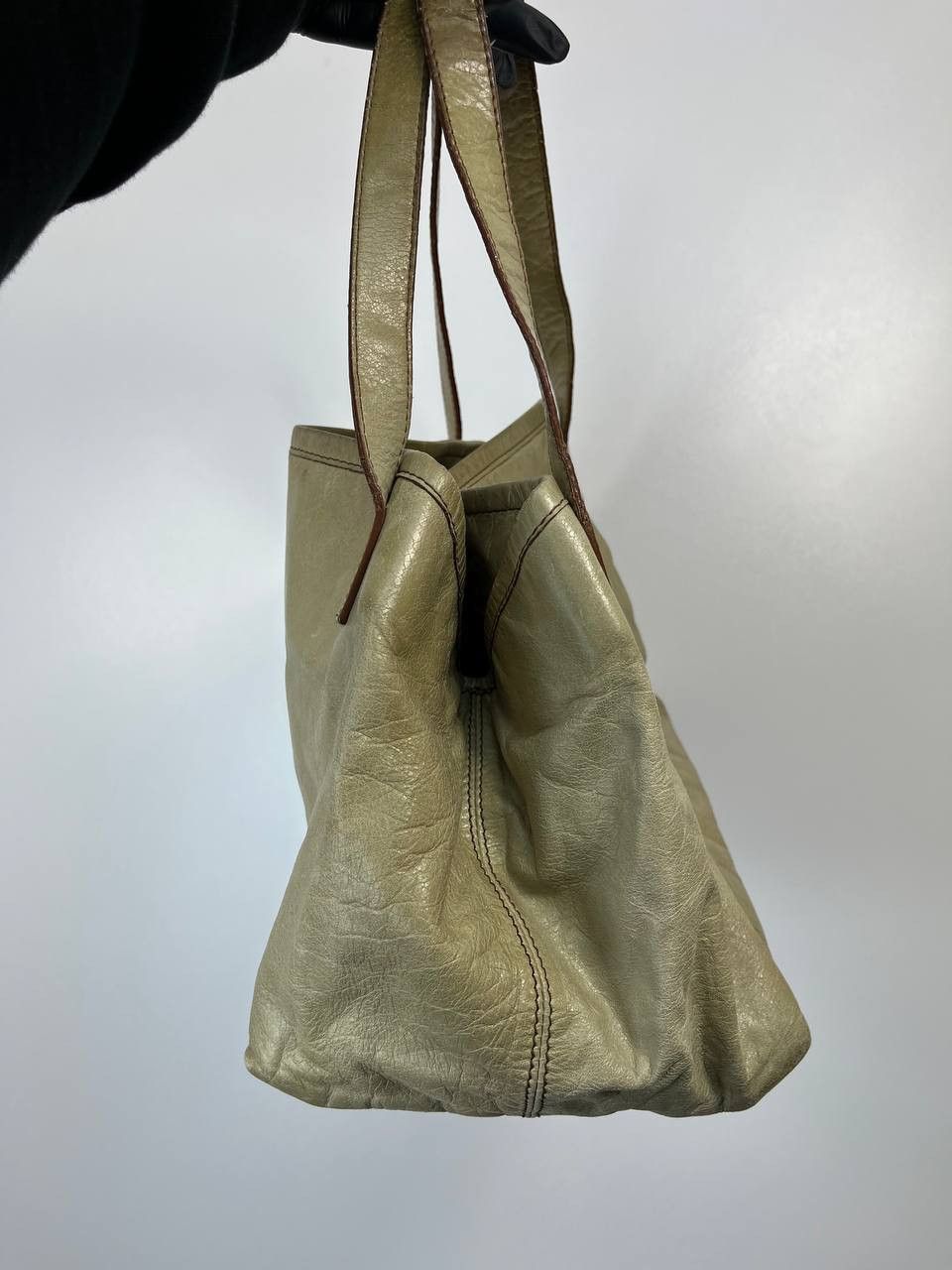 Max Mara Max Mara Leather Shoulder Bag Beige Made In Italy Womens Size ONE SIZE - 9 Thumbnail
