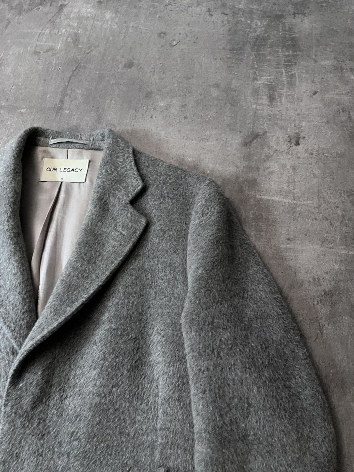 Our Legacy Our Legacy Cilium Wool Classic coat grey wool mohair Size US M / EU 48-50 / 2 - 7 Thumbnail