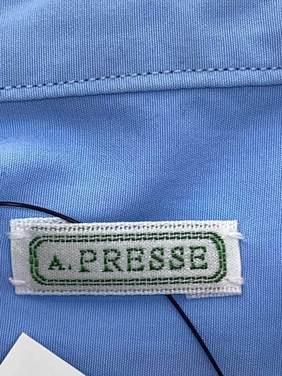 A.PRESSE Blue Cotton Long-sleeved Shirt Size US M / EU 48-50 / 2 - 3 Thumbnail