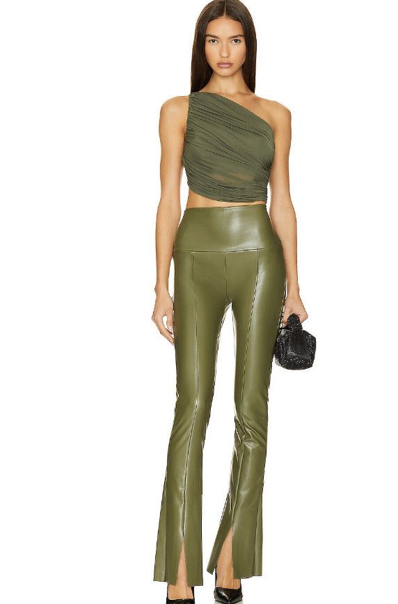 Norma Kamali Norma Kamali Spat Leggings in Military ( XS / 29 ) Size 24" / US 00 / IT 34 - 1 Thumbnail