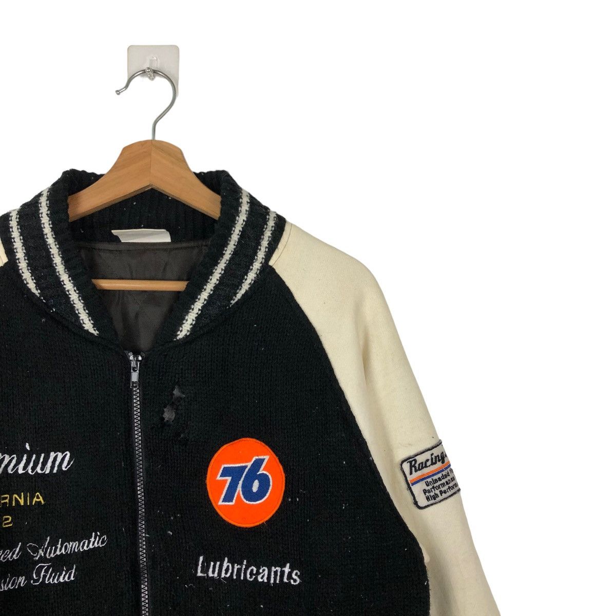 Japanese Brand 🔥RARE VINTAGE BOMBER JACKET 76 LUBRICANT SPELL OUT BIG LOGO Size US L / EU 52-54 / 3 - 5 Thumbnail