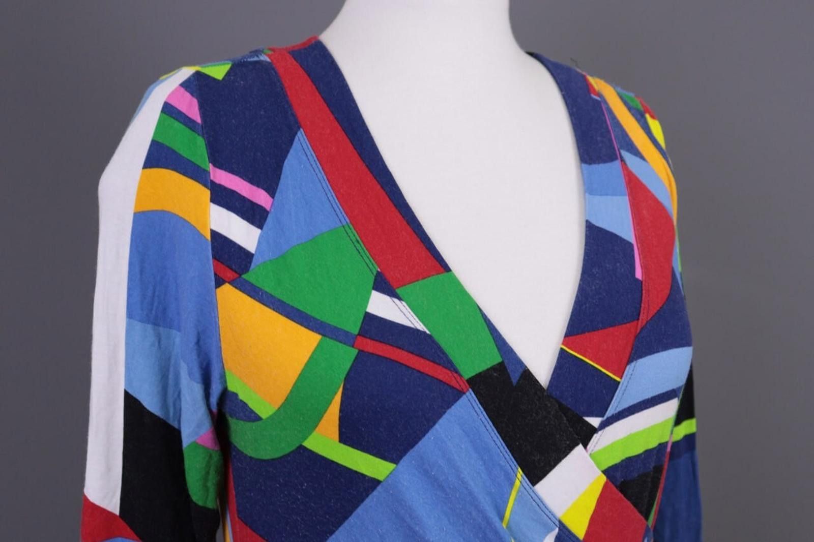 Lauren Ralph Lauren Lauren Ralph Lauren Multicolor Colorful V-Neck Shirt Size M Size M / US 6-8 / IT 42-44 - 6 Thumbnail