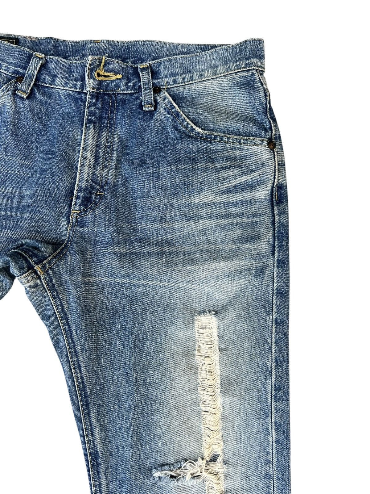 Lee × Vintage VTG 2000s Lee Riders Sanforized Dirty Mud Denim Flare Jeans Size US 32 / EU 48 - 11 Thumbnail