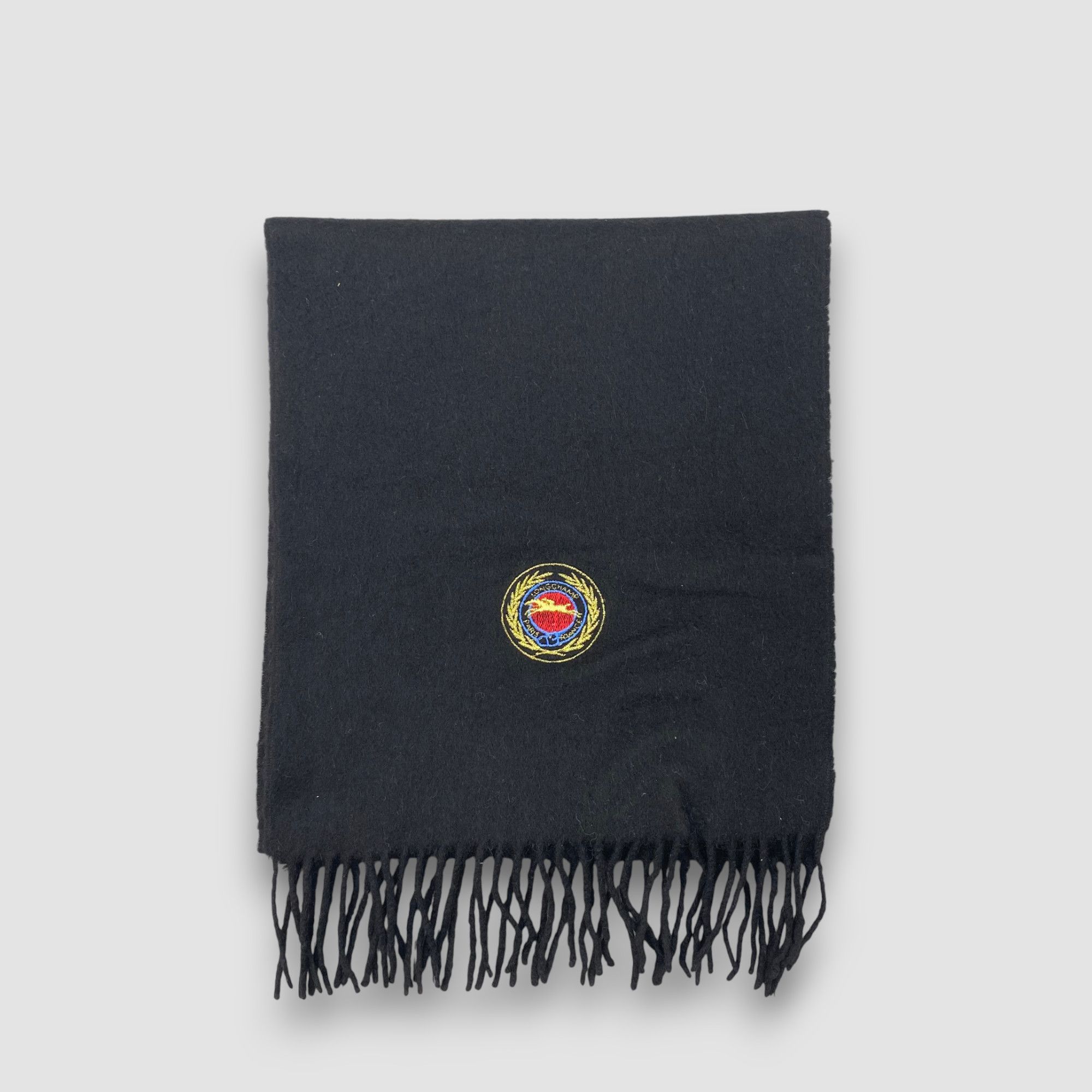 Longchamp Vintage Longchamp Scarf Muffler Wool Fringe Winter Scarves Size ONE SIZE - 2 Thumbnail