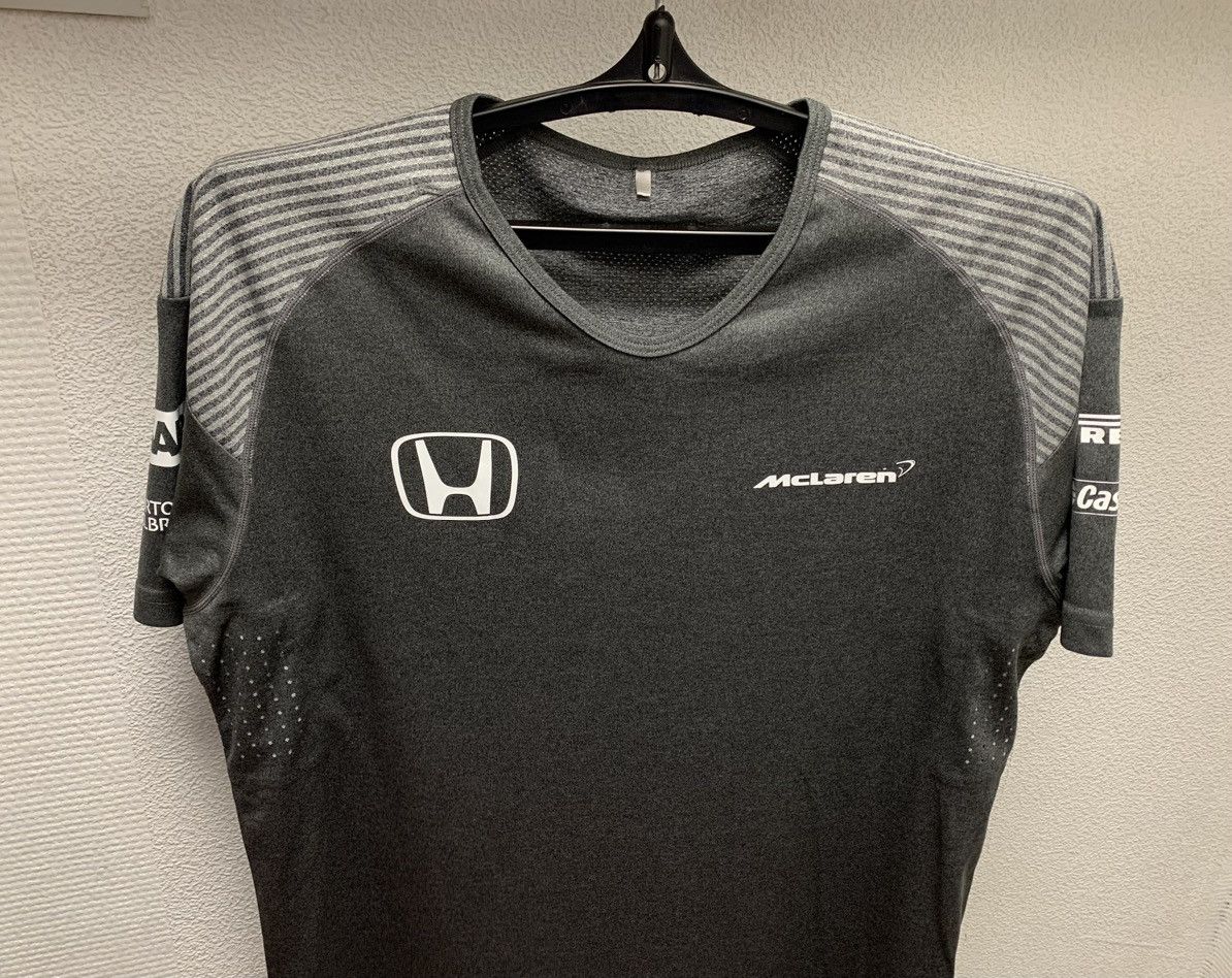 Formula 1 McLaren Honda grey t-shirt jersey L-Xl sz firelli Size US L / EU 52-54 / 3 - 3 Thumbnail