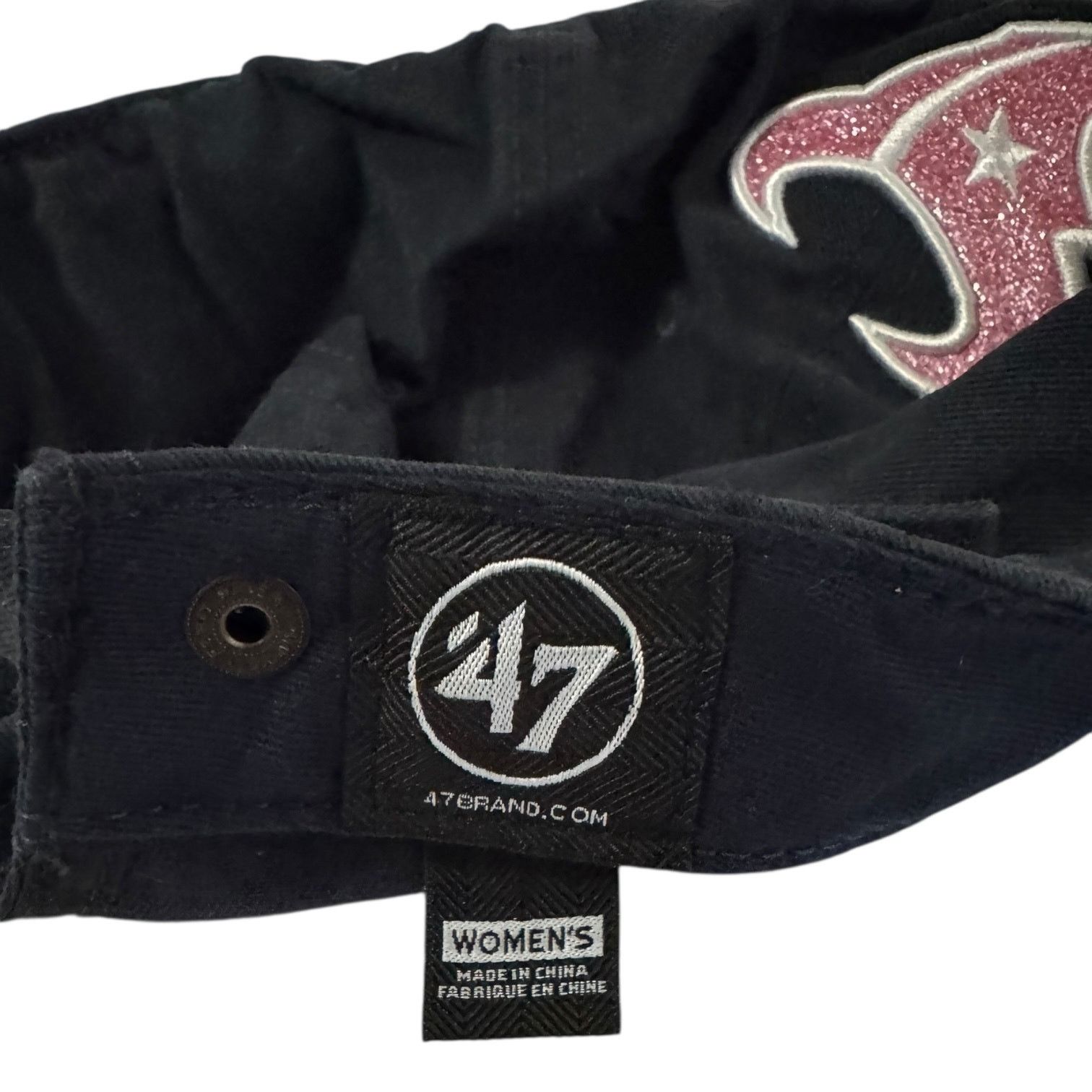 47 Brand NFL Texans Navy Glitter Logo Cap '47 Brand Team Pride Size ONE SIZE - 2 Thumbnail