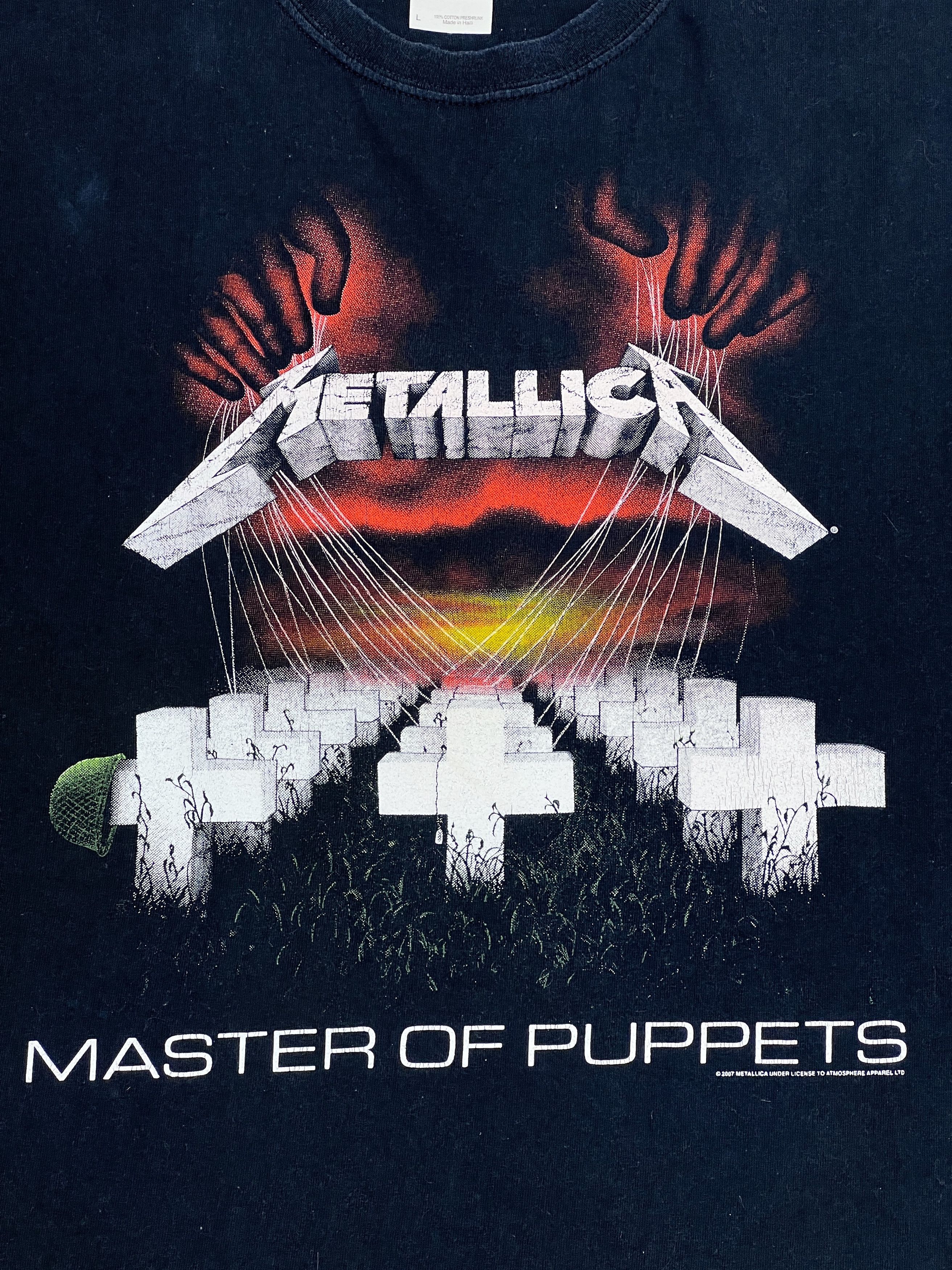 Band Tees × Gildan × Metallica 2007 Metallica T-Shirt Master of Puppets by Gildan Size US M / EU 48-50 / 2 - 9 Thumbnail