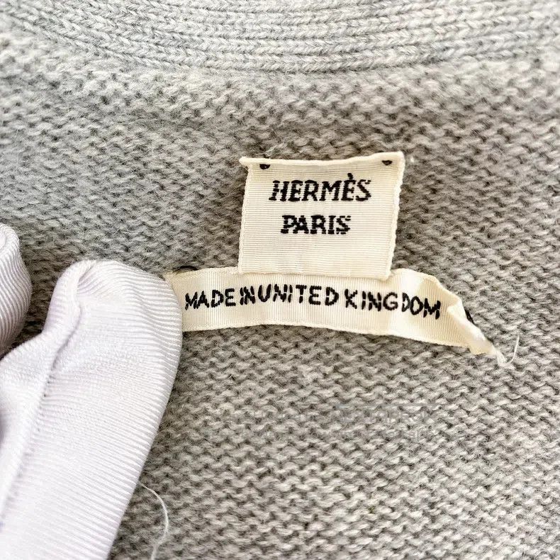 Hermes Hermes Grey Knit Long Cardigan Jacket Size XXS / US 00 / IT 34 - 7 Thumbnail