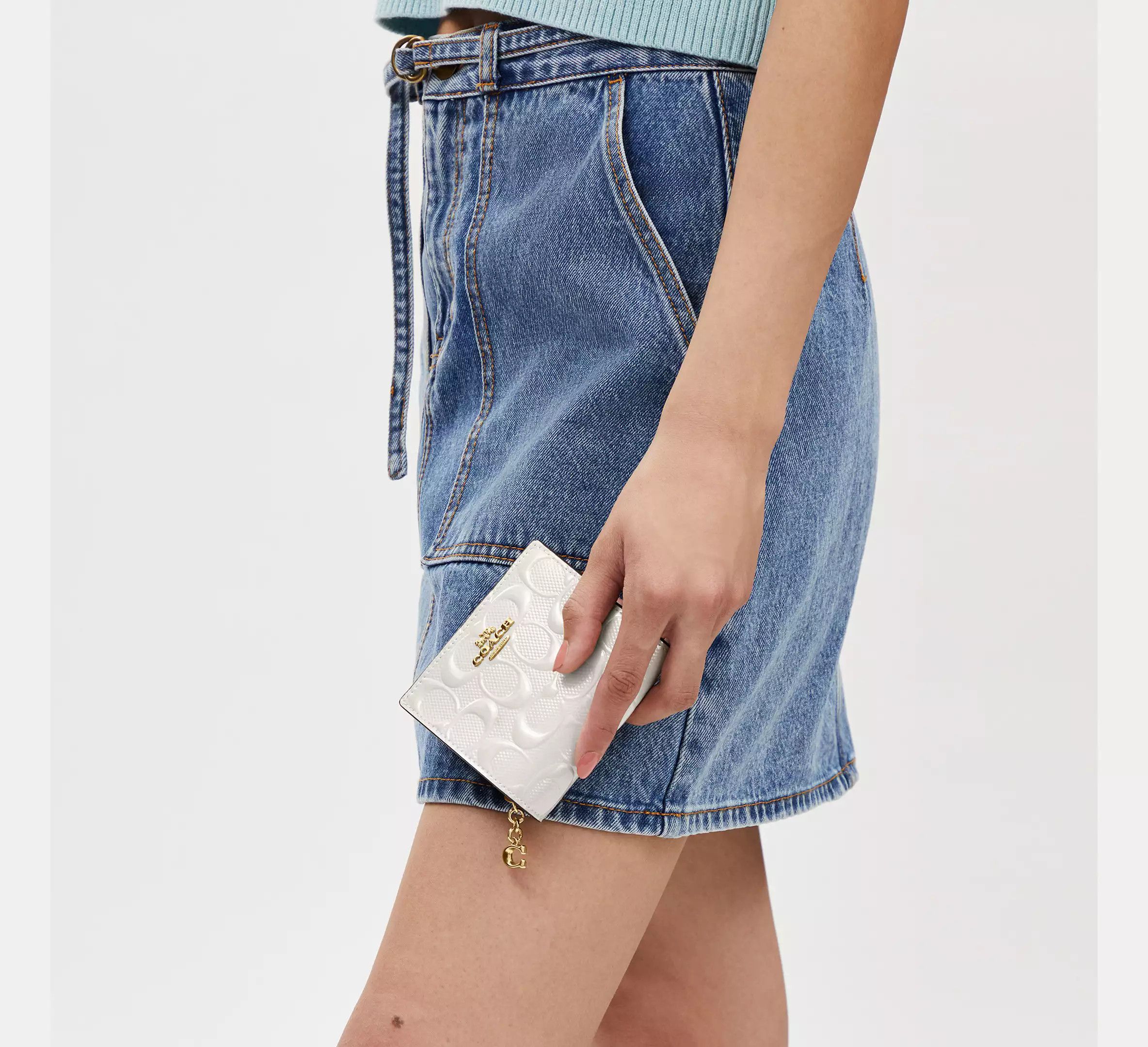 Coach Snap Wallet In Signature Leather CT982 Size ONE SIZE - 7 Thumbnail