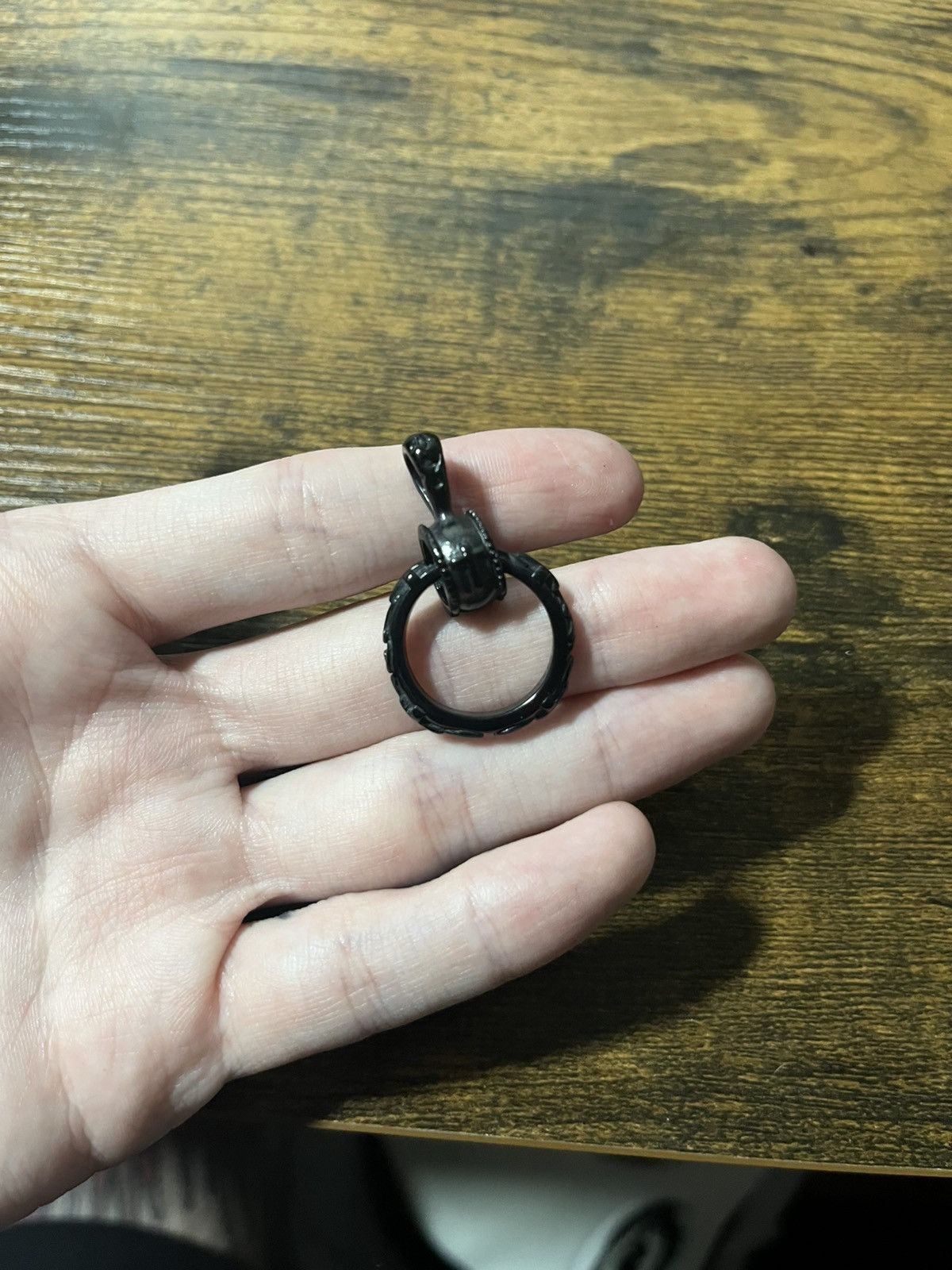 Other Black ring pendant Size ONE SIZE - 1 Thumbnail