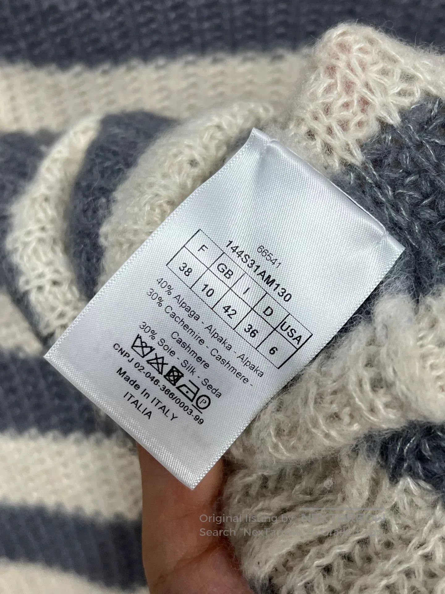 Dior dior striped knit sweater size 38. Size M / US 6-8 / IT 42-44 - 4 Thumbnail
