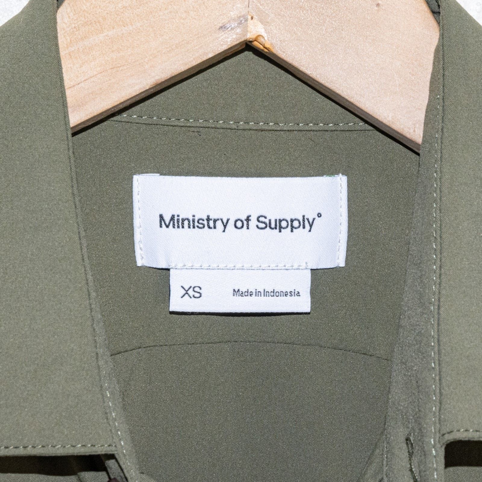 Ministry of Supply XS Pace Poplin Overshirt in Olive Green