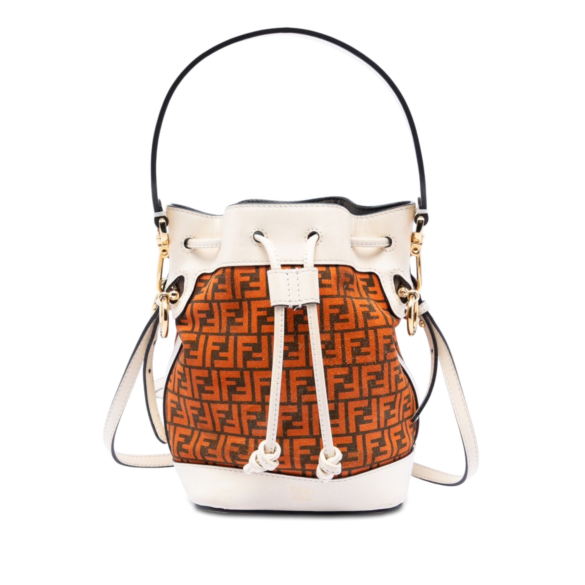 Fendi Mini Zucca Suede Mon Tresor Bucket Bag Size ONE SIZE - 1 Thumbnail