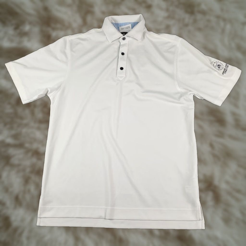 Footjoy FJ Polo Shirt Mens Size M White Size US M / EU 48-50 / 2 - 1 Thumbnail
